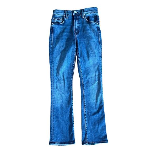 MOTHER Jeans Womens Size 24 Insider Ankle Fray Manana Mi Amor Dark Wash Denim - Picture 2 of 10